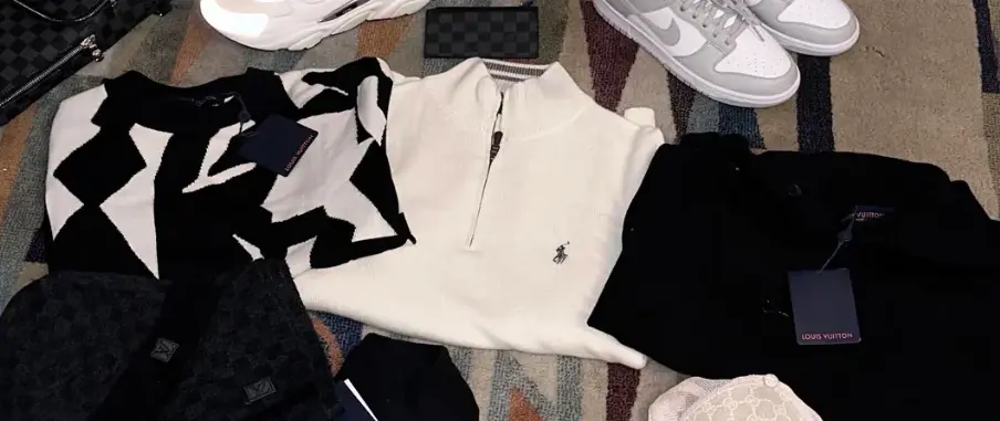 ~14.5 كجم Hipobuy haul - ستة أزواج، حياكة على طراز LV وإكسسوارات Damier photo 3