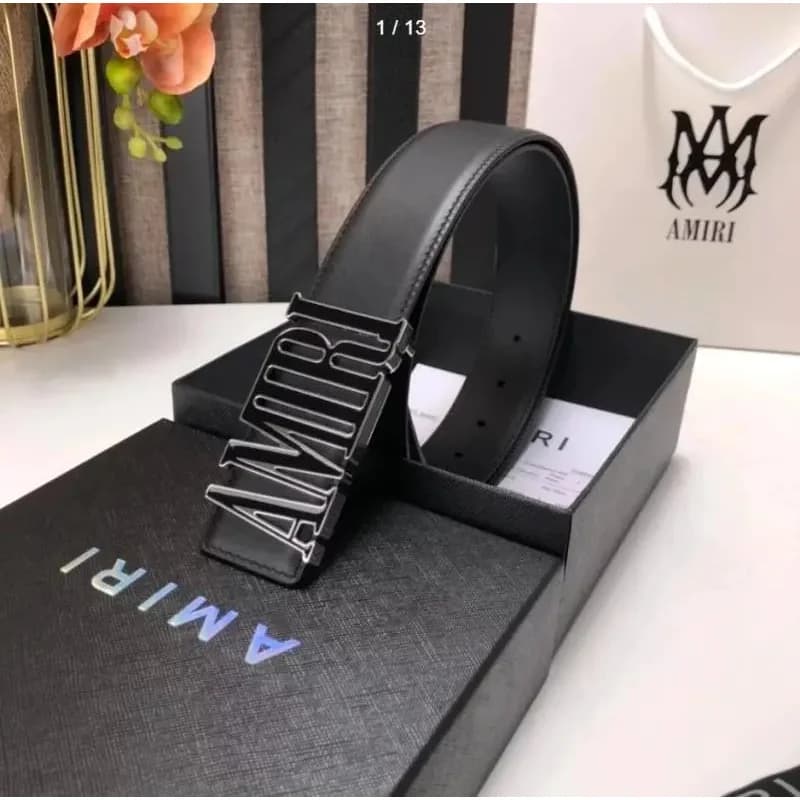 Amiri Black Leather Belt with Logo Buckle — Hipobuy Spreadsheet find