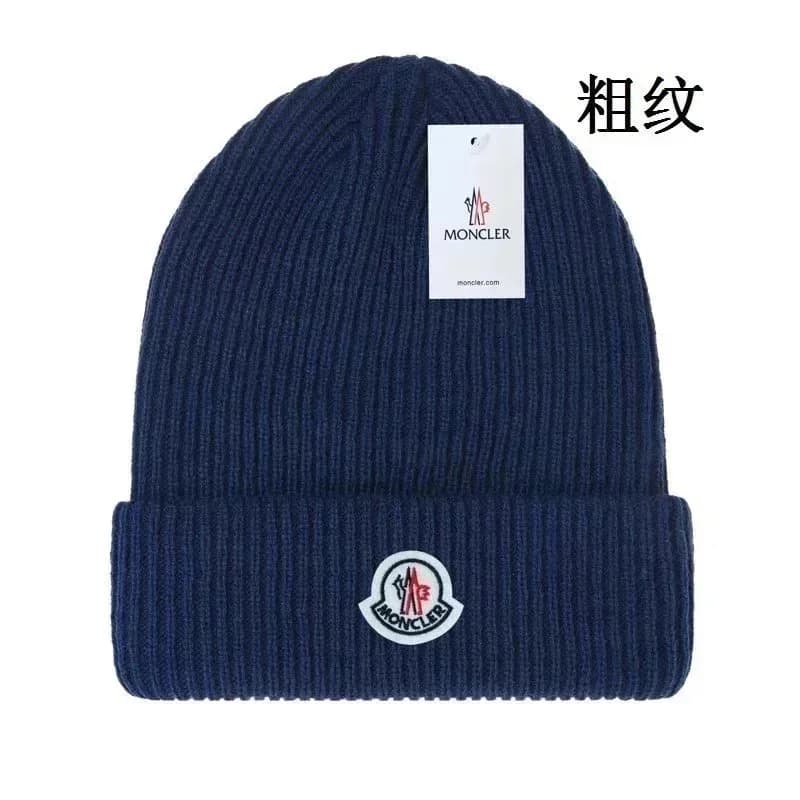 Moncler Beanie Navy Solid Wool Headwear — Hipobuy Spreadsheet find