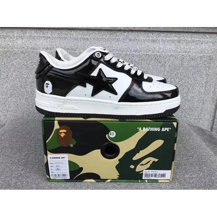 A Bathing Ape BAPE STA Black & White Sneakers — Hipobuy Spreadsheet find