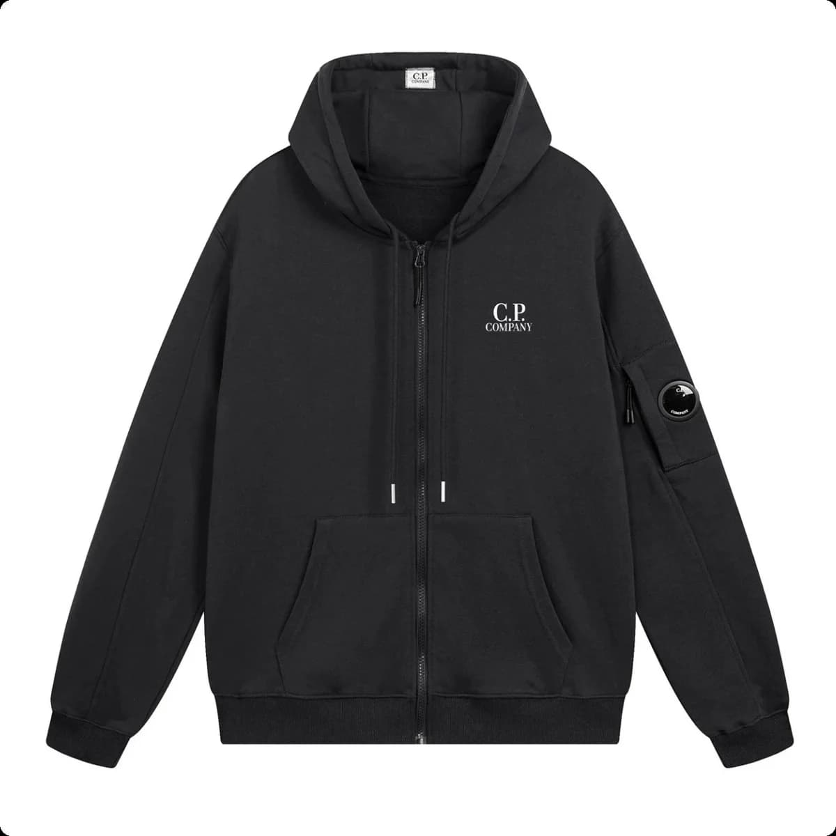 CP Company Black Logo Zip-Up Hoodie — Hipobuy Spreadsheet find