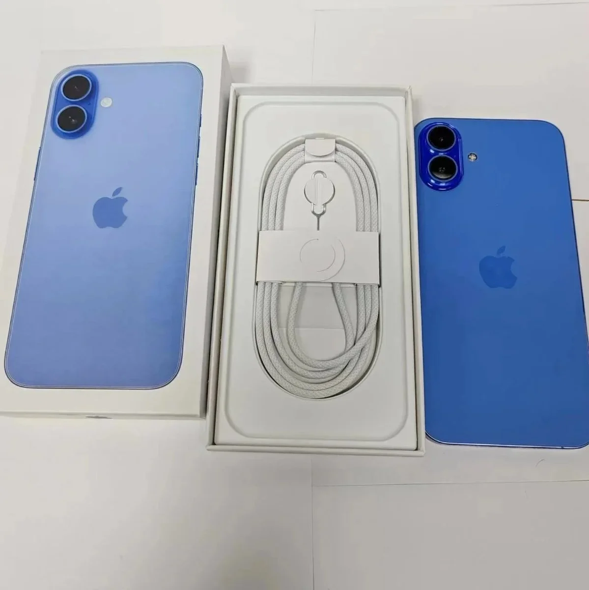 Apple Blue iPhone Unboxed with Cable — Hipobuy Spreadsheet find