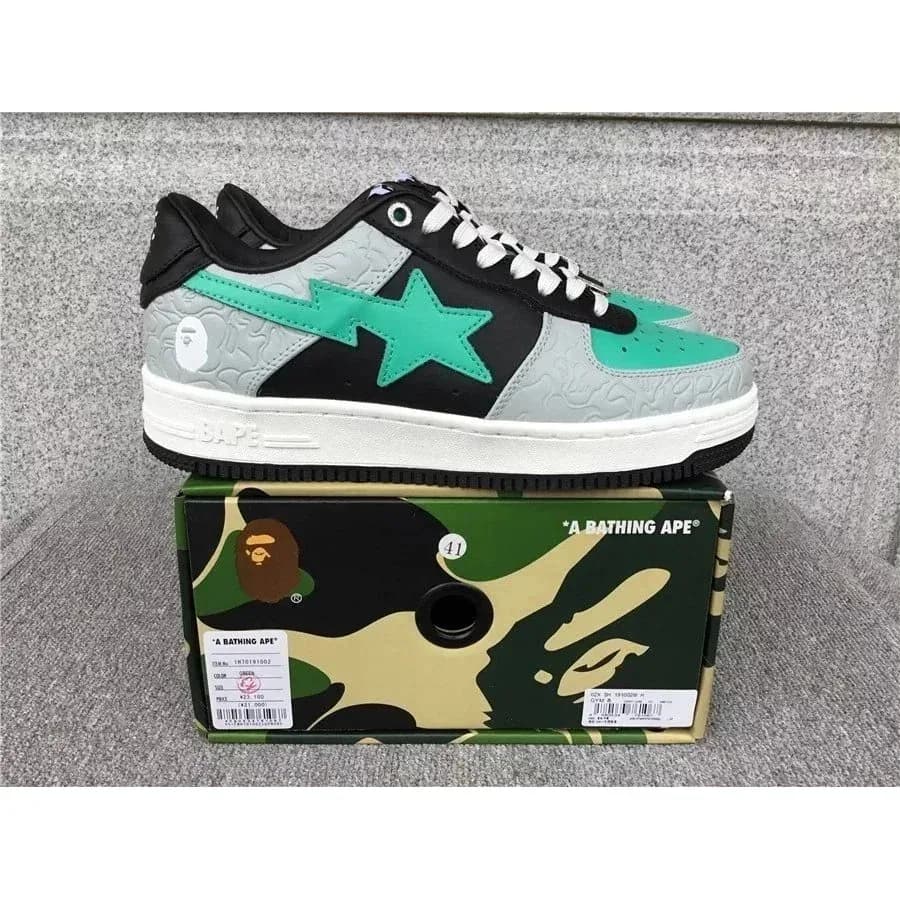 A Bathing Ape BAPE STA Black/Grey/Turquoise Sneakers — Hipobuy Spreadsheet find