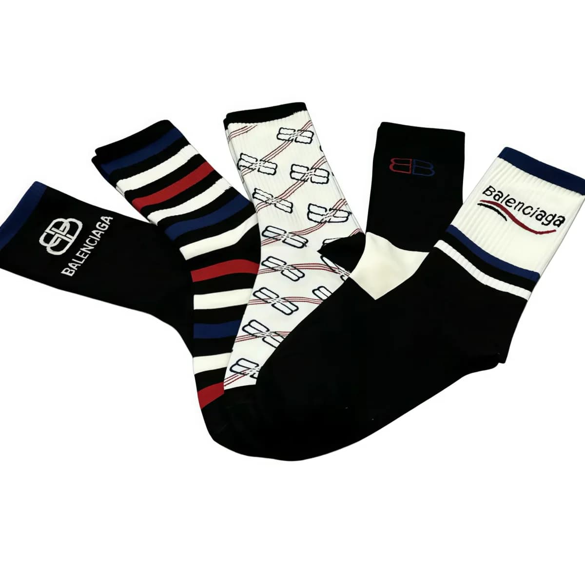 Balenciaga Socks Set - Logo & Stripe Design — Hipobuy Spreadsheet find