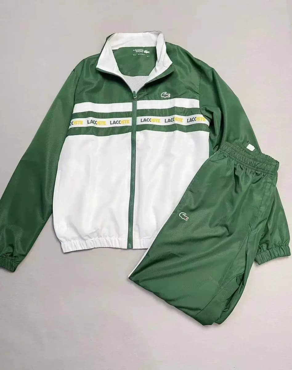 Lacoste Green & White Tracksuit Set — Hipobuy Spreadsheet find