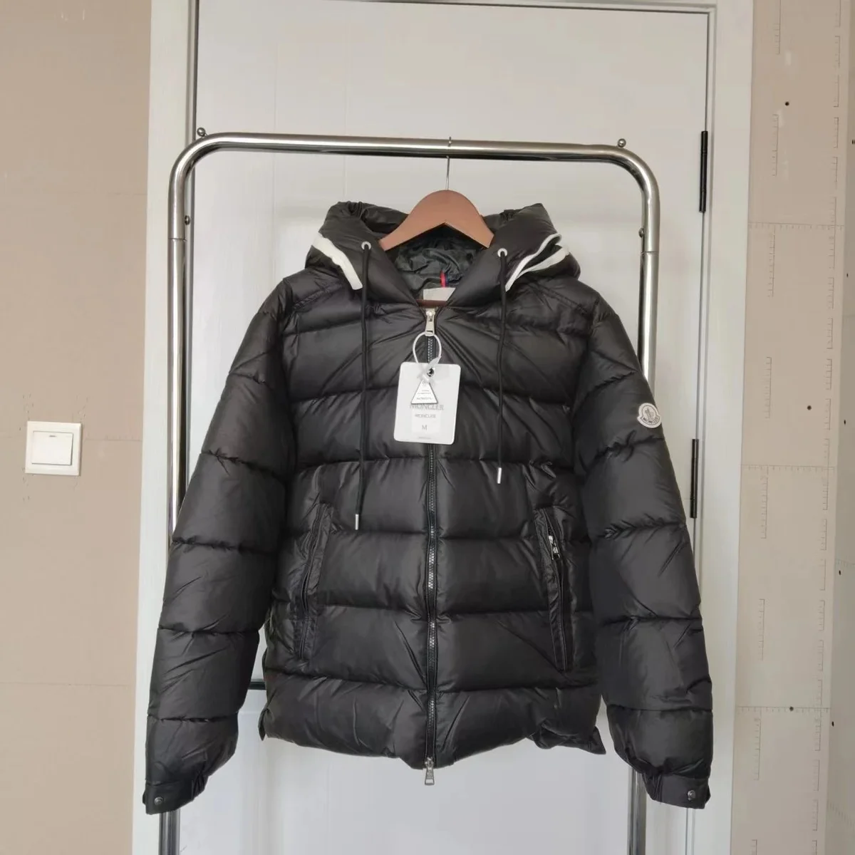 Moncler Black Hooded Down Jacket — Hipobuy Spreadsheet find