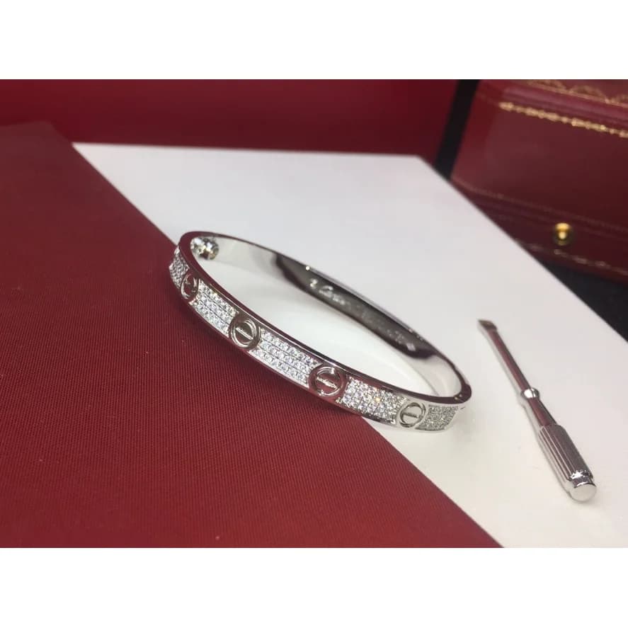 Cartier Love Bracelet Silver Diamond Accents — Hipobuy Spreadsheet find