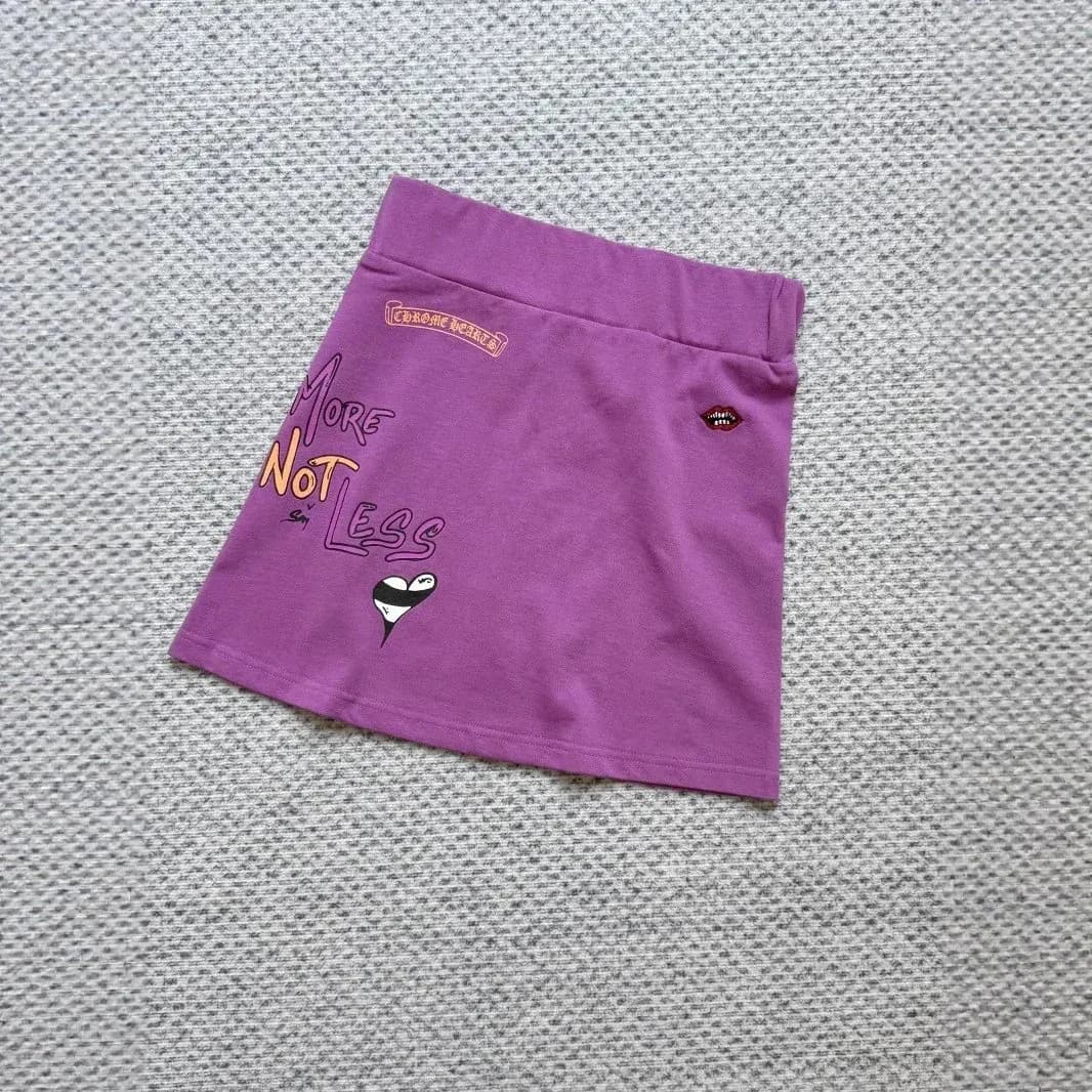 Chrome Hearts Purple 'More Not Less' Mini Skirt — Hipobuy Spreadsheet find