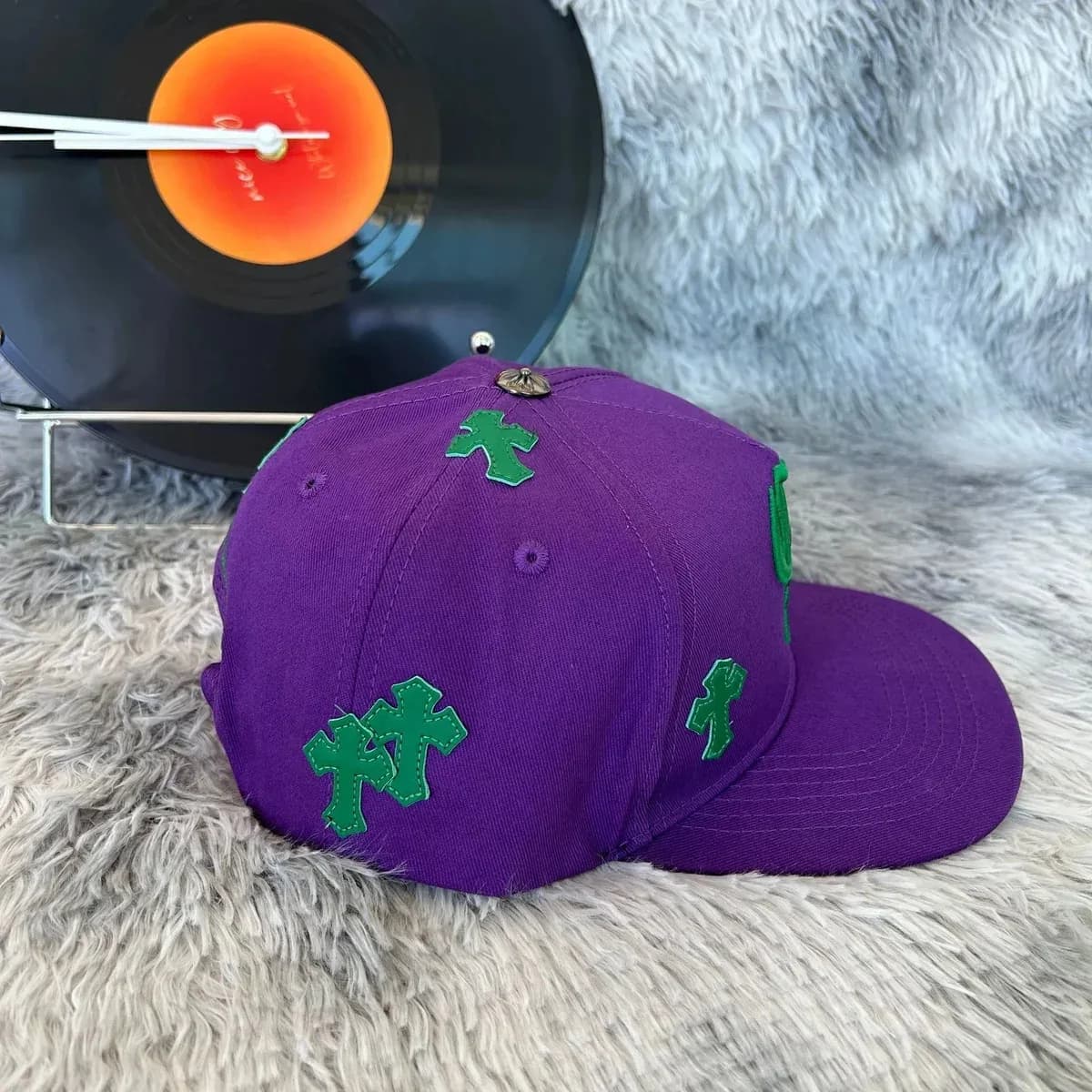 Chrome Hearts Cemetery Cross Purple Snapback Hat — Hipobuy Spreadsheet find