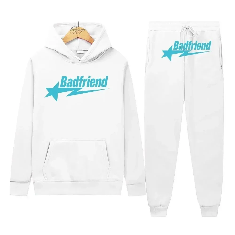 Badfriend DD-16 White 'Badfriend' Logo Tracksuit — Hipobuy Spreadsheet find
