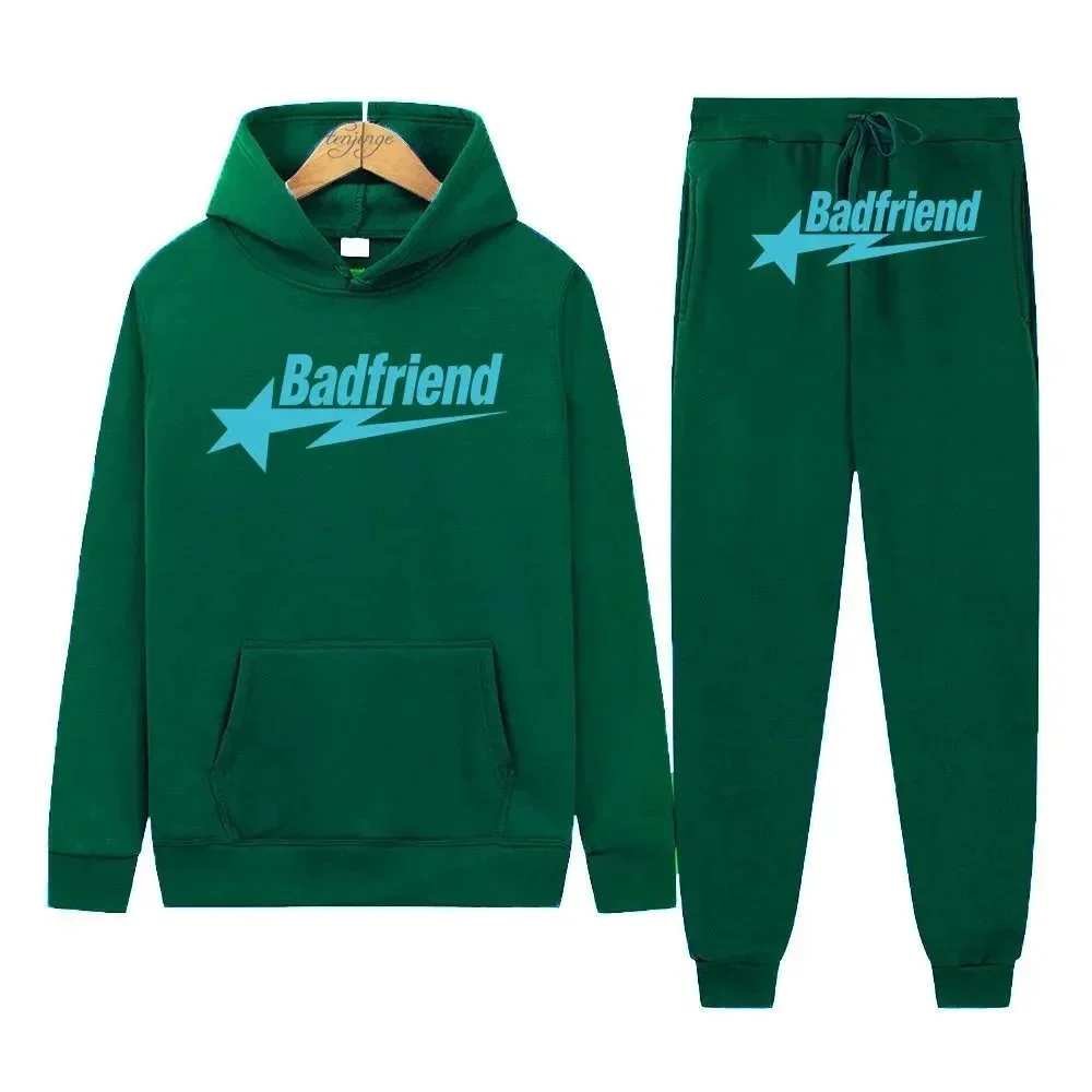 Badfriend DD-24 Green 'Badfriend' Logo Tracksuit — Hipobuy Spreadsheet find