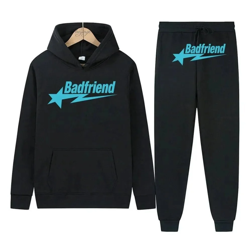 Badfriend DD-29 Black 'Badfriend' Logo Tracksuit — Hipobuy Spreadsheet find