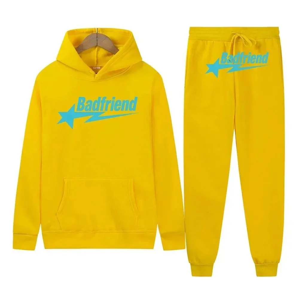 Badfriend DD-22 Yellow 'Badfriend' Logo Tracksuit — Hipobuy Spreadsheet find