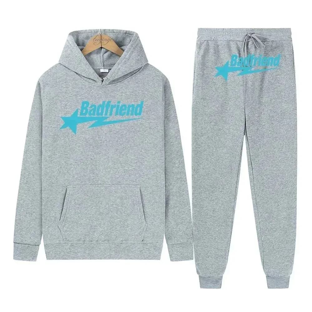 Badfriend DD-18 Grey Hoodie & Pants Set — Hipobuy Spreadsheet find