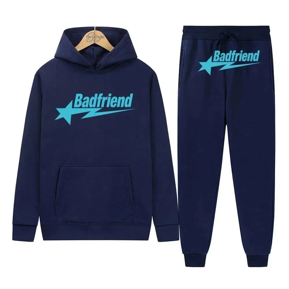Badfriend DD-27 Navy Blue Hoodie & Pants Set — Hipobuy Spreadsheet find