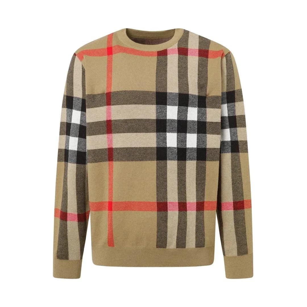 Burberry TB Monogram Plaid Sweater Beige — Hipobuy Spreadsheet find