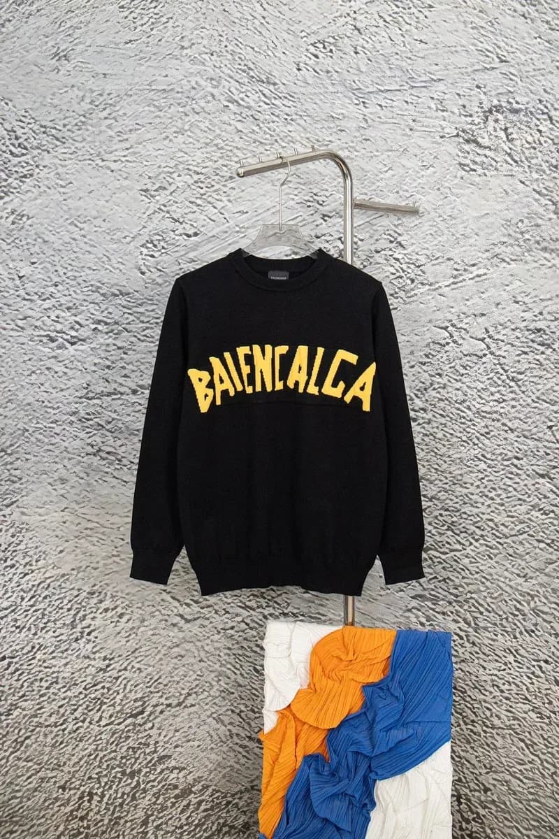Balenciaga Black 'BAIENCALCA' Logo Sweater — Hipobuy Spreadsheet find