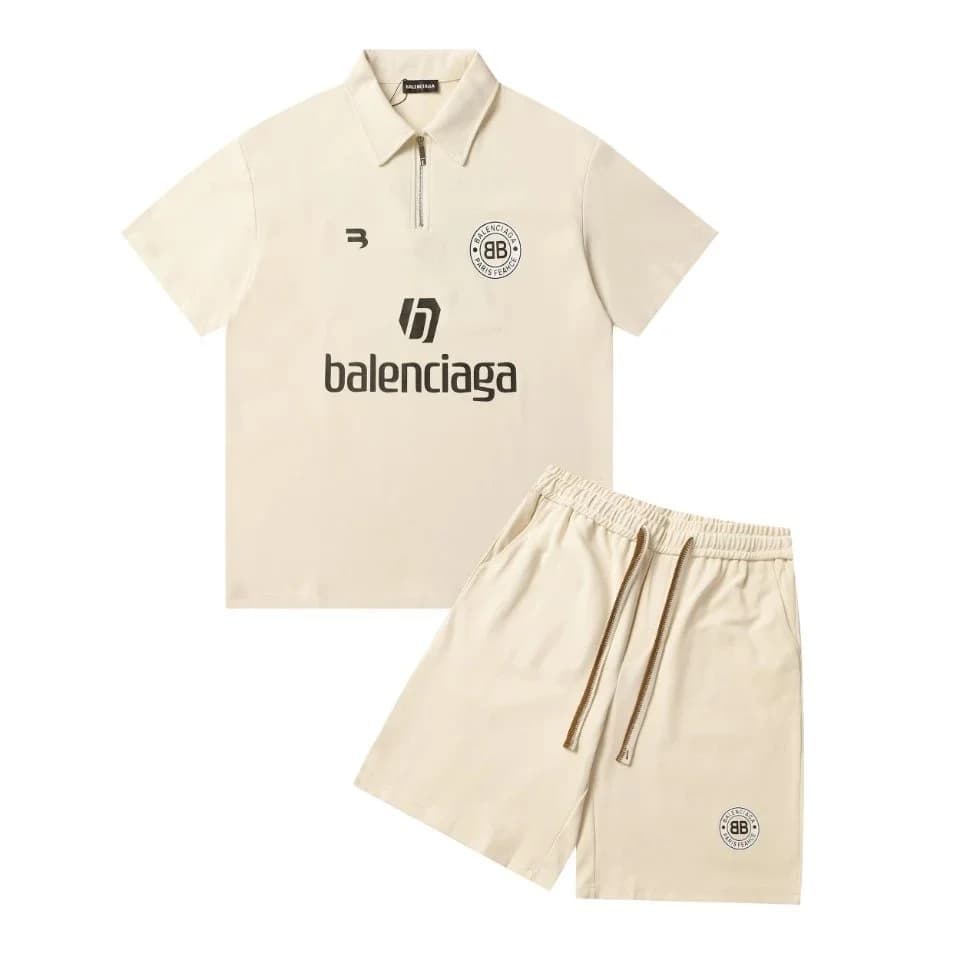 Balenciaga Beige Polo & Shorts Set — Hipobuy Spreadsheet find