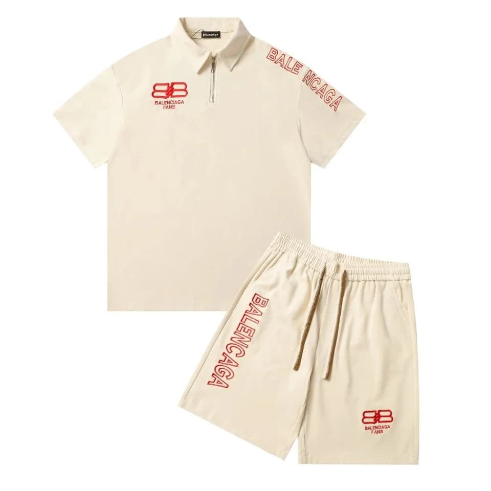 Balenciaga BAFC Cream Polo & Shorts Set — Hipobuy Spreadsheet find