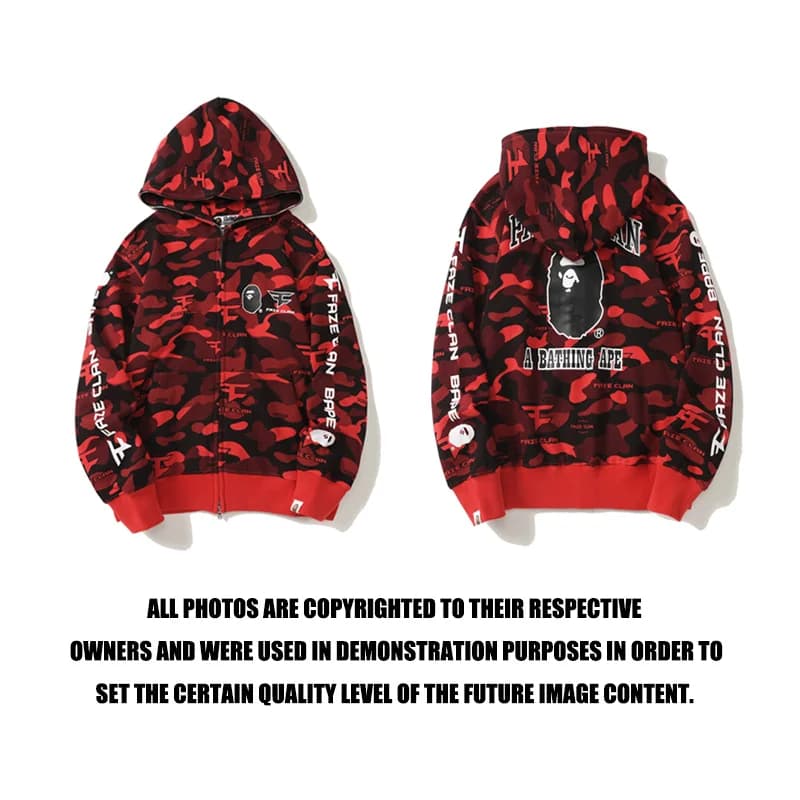 A Bathing Ape BAPE STA Red Camo Hoodie — Hipobuy Spreadsheet find