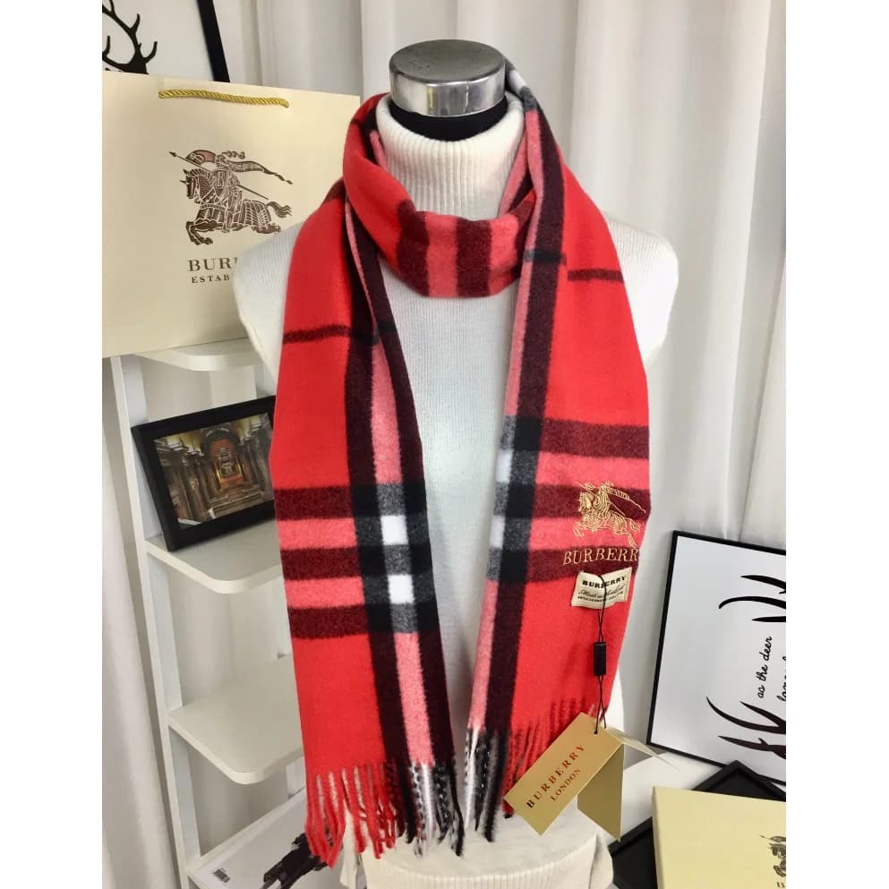 Burberry Classic Check Scarf Red — Hipobuy Spreadsheet find