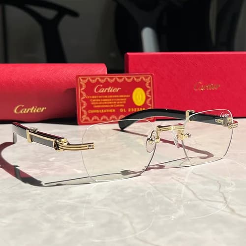 Cartier Soleil Blanc Gold & Black Eyewear — Hipobuy Spreadsheet find