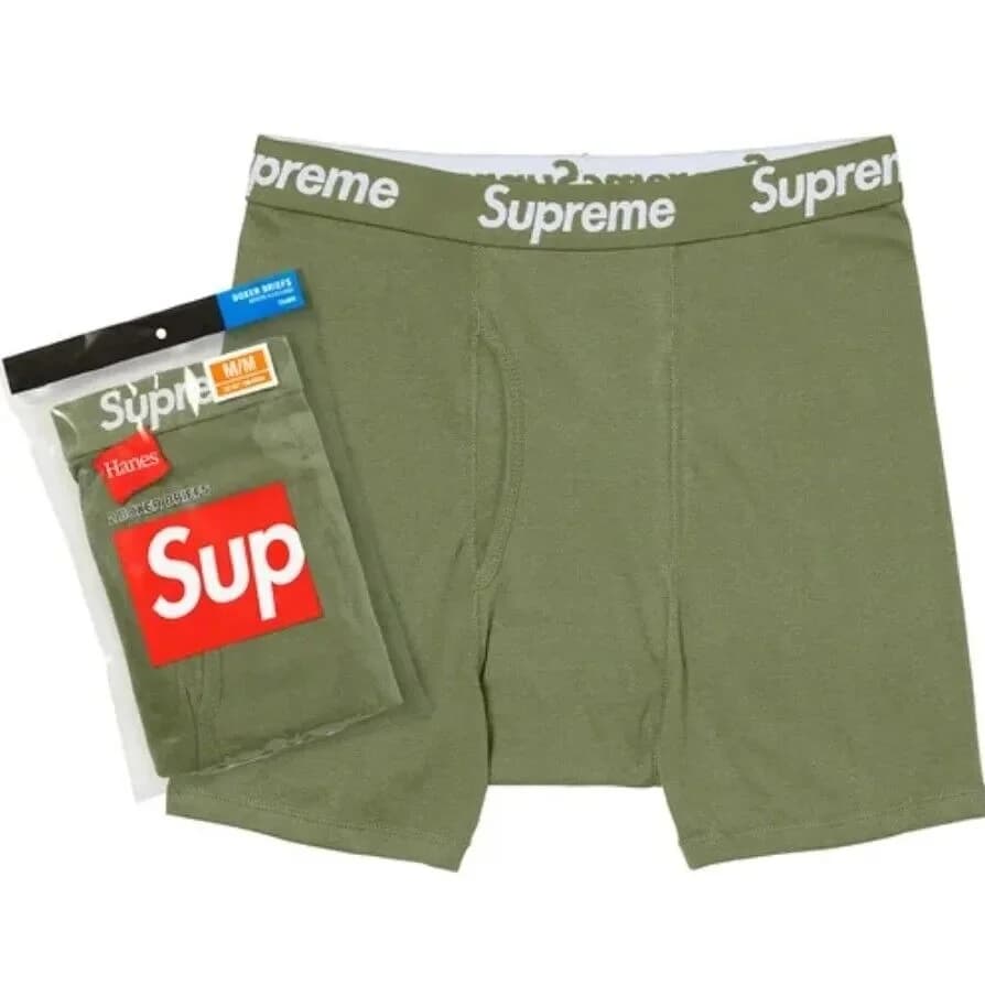 Supreme Army Green Underwear Boxer Briefs — Hipobuy Spreadsheet find