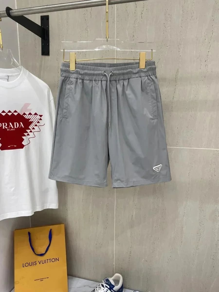 Prada Grey Triangle Logo Shorts — Hipobuy Spreadsheet find