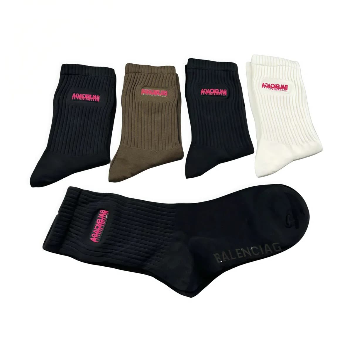 Balenciaga Acodellas Socks in Black, Brown, White — Hipobuy Spreadsheet find