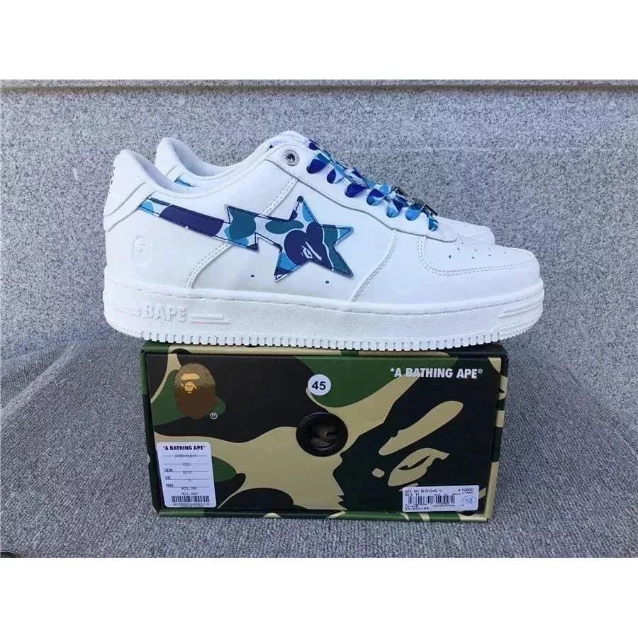 A Bathing Ape BAPE STA Blue Camo White Sneakers — Hipobuy Spreadsheet find