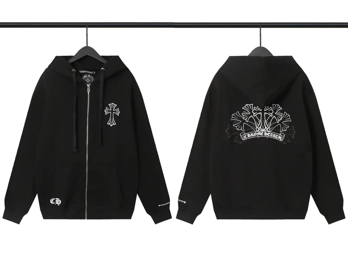 Chrome Hearts Cemetery Cross Zip-Up Hoodie Black — Hipobuy Spreadsheet find