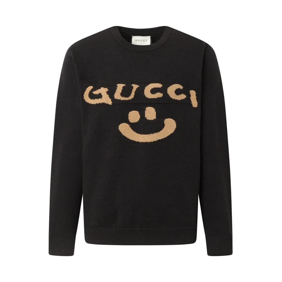 Gucci Black & Beige Smile Face Knit Sweater — Hipobuy Spreadsheet find