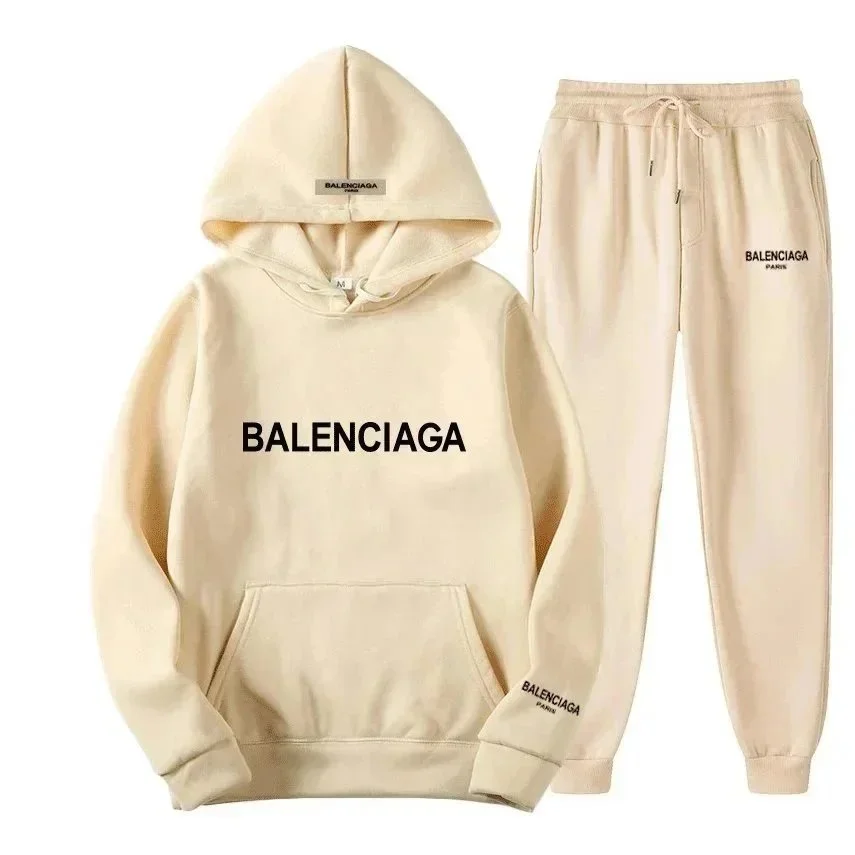Balenciaga Beige Logo Hoodie & Pants Set — Hipobuy Spreadsheet find